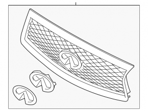 Radiator grille grill Infiniti Q50 14-17