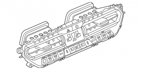 Climate control BMW X3 G01 22-24 with heating, with ventilation