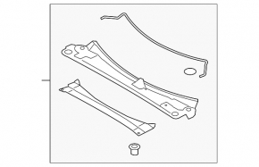 Metal wiper pan for Nissan Murano z51 2009-2012