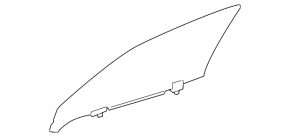 Front left door glass for a Lexus LS 07-17