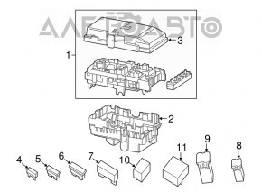 Underhood fuse box Chrysler 200 15-17 2.4