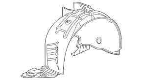 Front right fender liner Chevrolet Volt 16-
