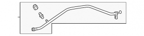 Lexus ES350 13-18 air conditioner compressor-heater hose
