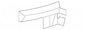 Front bumper mount on the left wing Audi A4 B8 08-12 prerest