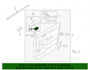 Front right window lift control for Kia Sorento 19-20 auto