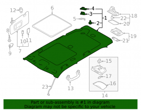 Subaru Forester 19-24 SK Ceiling Trim