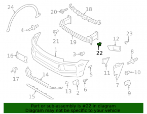 Front bumper reinforcement bracket, left, Porsche Cayenne 19-26