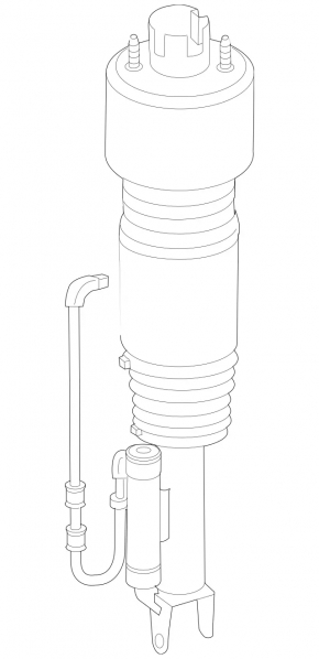 Shock absorber front right Mercedes W211 E350 BILSTEIN