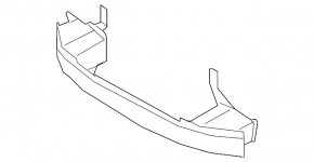 Front Bumper Reinforcement Ford Escape MK4 20-21 USA Without Tow Hook