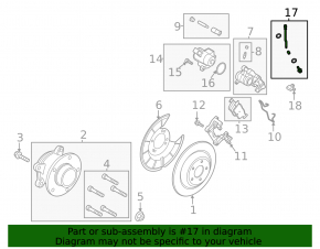 Brake hose rear left Ford Escape MK4 20-21