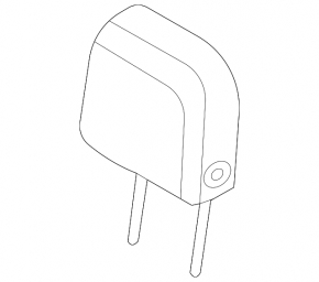 Ford Escape MK4 2022 rear right headrest, gray and black fabric, cleanable