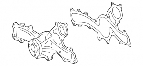 Water pump Lexus GS300 GS350 GS450h 06-11