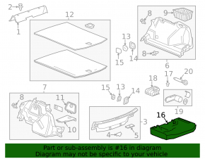 Foam plastic under the tool Cadillac ATS 13 - tears