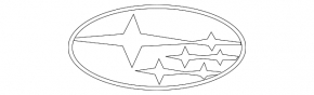 Wheel center cap for Subaru Tribeca B10 11-14