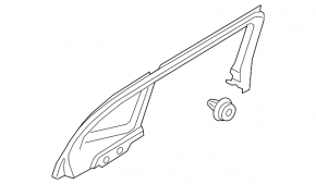 Door frame inner rear right Volvo XC40 19-25