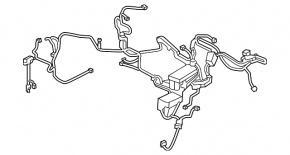 Honda Civic XI FE/FL 22-24 2.0 hood rear fuse box