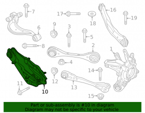 Lower rear left control arm BMW iX 21-25