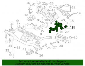 Rear right axle shaft Audi Q3 15-18 FWD