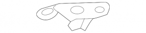 Lower left tailgate shock absorber bracket for Audi E-Tron 19-23 on the tailgate