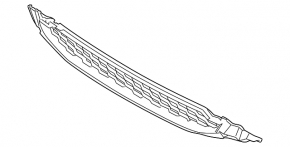 Front bumper lower grille BMW X4 G02 19-21 without cruise control, M Sport