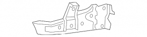 Right front bumper bracket for Lexus GX460 14-23 rest.