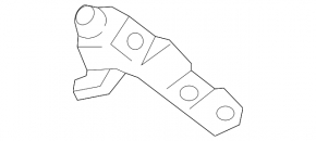 Left front bumper mount for Lexus LX570 16-21