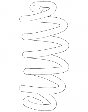 Rear left spring Infiniti QX50 19-25