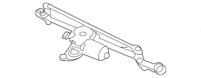 Windscreen wiper trapezoid with motor BMW 3 F30 12-18