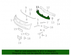 Front Bumper Absorber Infiniti G35 4d 06-08