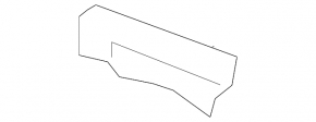 Front bumper mount on the wing left Nissan Murano z52 15-24