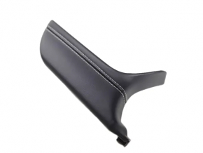Jeep Grand Cherokee WL 21-25 upper left front panel trim, black leather, white stitching