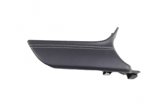 Jeep Grand Cherokee WL 21-25 upper left front panel trim, black leather, white stitching