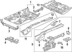 Rear underbody protection Honda CRV 23- 1.5T