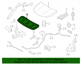 Kia Sorento 21-25 HEV, PHEV hood insulation
