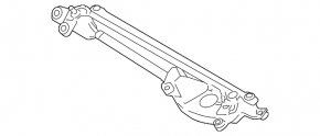 Wiper linkage with motor for Toyota Sequoia 08-16