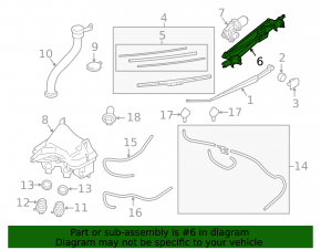 Windscreen wiper linkage with motor for Subaru Outback 15-19