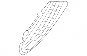 Kia EV6 22-24 small upper right rear bumper trim