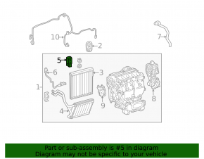 Toyota Avalon 05-12 Air Conditioning Heater Valve