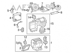 Toyota Camry v40 07-11 air conditioner heater valve
