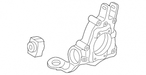 Rear left axle Audi A4 B8 08-16 AWD