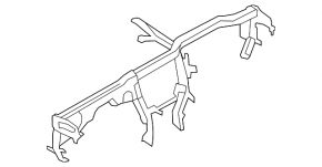 Under-torpedo pipe reinforcement Audi Q5 8R 09-17