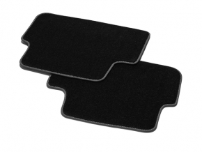 Rear left interior mat for Audi A4 B9 20-25, cloth, gray, dry-cleanable