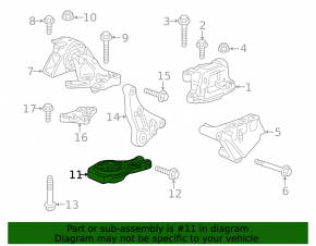 Engine Mount Rear Buick Encore 13-19