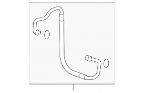 Air conditioning condenser-compressor pipe Hyundai Tucson 19-21 2.0