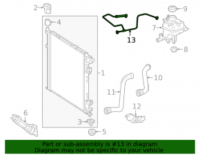 Coolant pipe Mercedes W166 GLE 16-16 2.1d