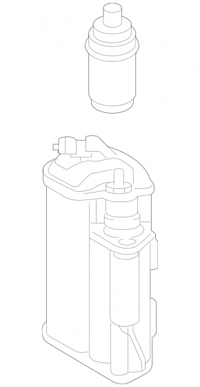 Canister with carbon absorber Mercedes W213 E 300/400/450 17-21 2.0T, 3.0T