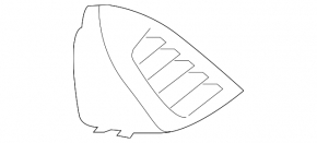 Front Panel Air Deflector Left Lincoln Nautilus 19-23