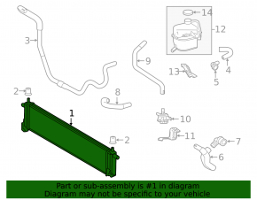 Toyota Rav4 13-18 inverter cooling radiator