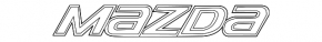 Mazda emblem on the trunk lid of the Mazda 6 14-17