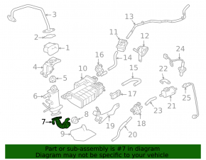 Short EGR pipe for Mitsubishi Outlander 22-25 2.5
